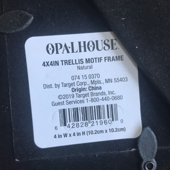 ❌sold❌Trellis Motif Ceramic tile square Picture Frame For A 4 X 4 Picture - Picture 8 of 8